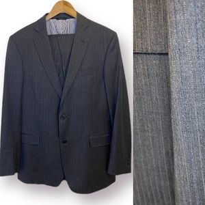Brooks Brothers 2-Piece Explorer Regent-Fit Wool Blend Pinstripe Suit